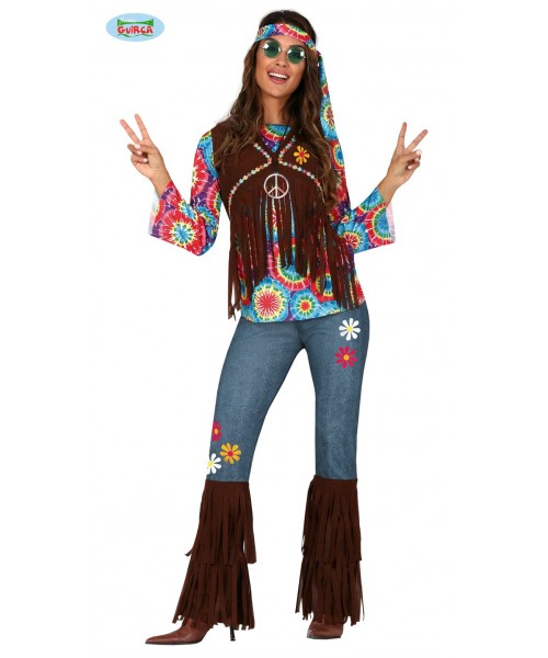 COSTUME DONNA HIPPIE TG.M 38 -40 2