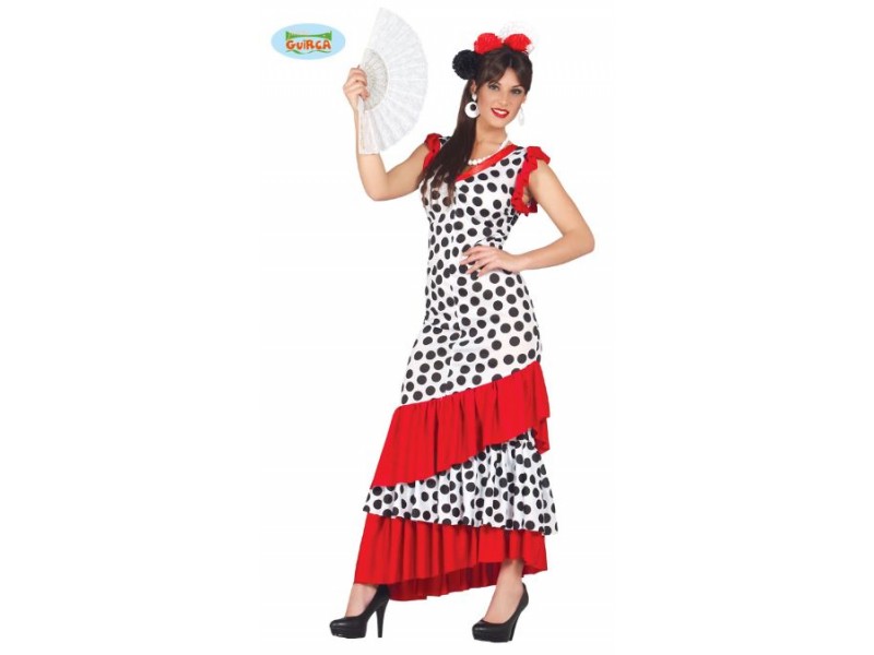 COSTUME DONNA SPAGNOLA FLAMENCO TG. L 42-44