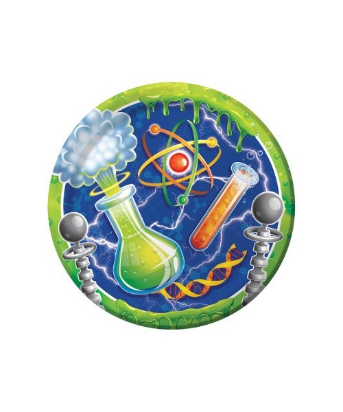 PIATTO 23CM MAD SCIENTIST 8PZ