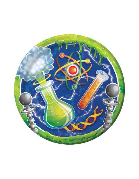 PIATTO 23CM MAD SCIENTIST 8PZ