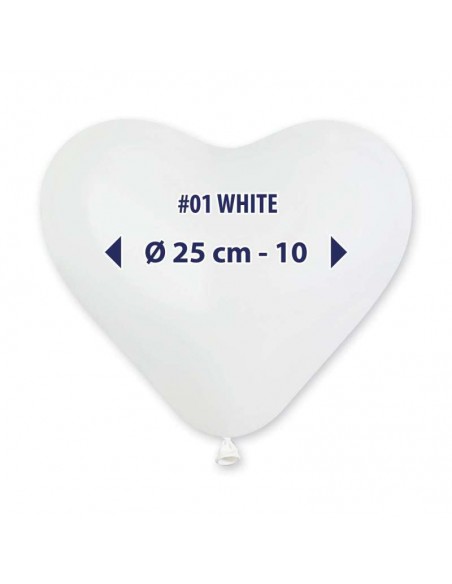 CUORE LATTICE 10" PZ.100 BIANCO CUORE LATTICE 10" PZ.100 BIANCO