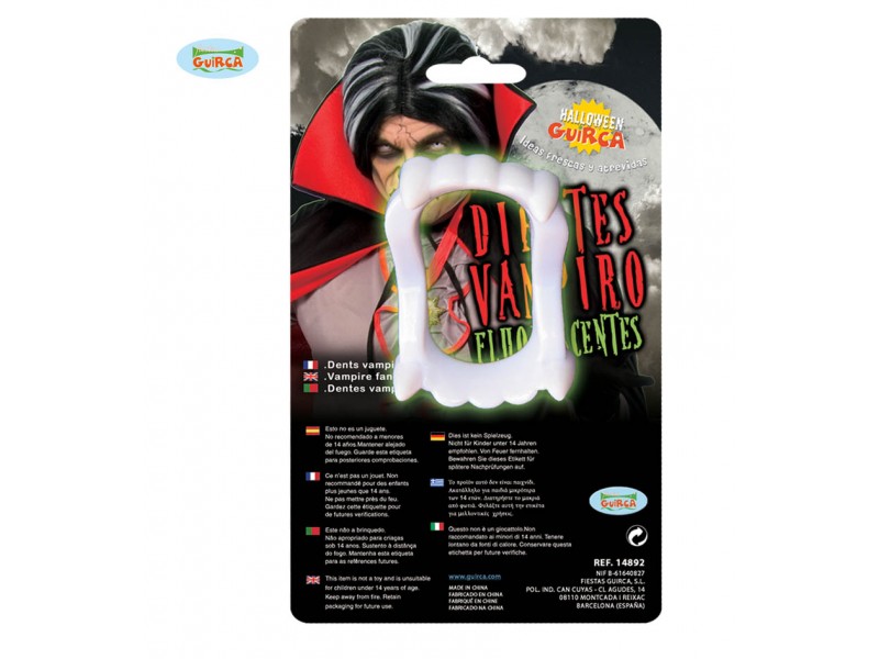 DIENTI VAMPIRO FLUORESCENTI