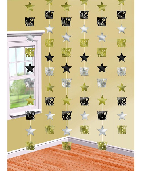 FILI DECORATIVI STAR HAPPY NEW YEAR 6PZ 2