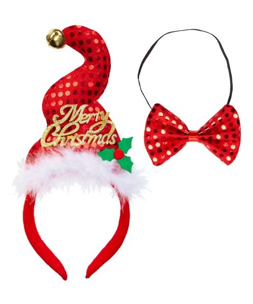 MINI CAPPELLO BABBO NATALE CON CAMPANELLINO & FARFALLINO IN 2