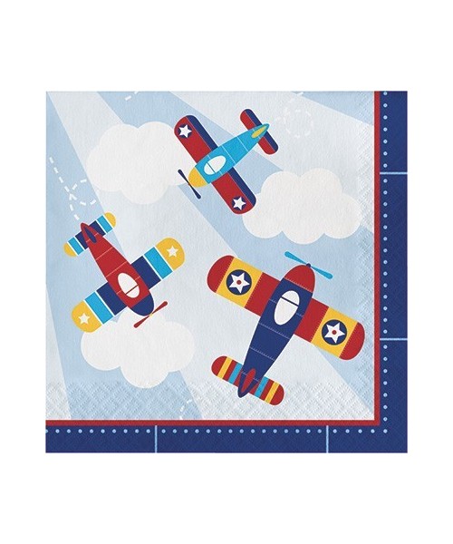 TOVAGLIOLO 32X32CM 16PZ LIL' FLYER AIRPLANE