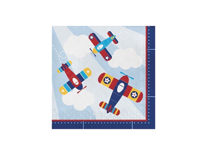 TOVAGLIOLO 32X32CM 16PZ LIL' FLYER AIRPLANE