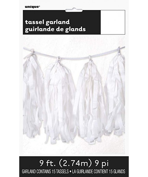 GARLAND TISSUE TASSLE WHITE 2