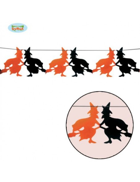 GHIRLANLDA FANTASIA 23 X 300 CMS.HALLOWEEN STREGHE