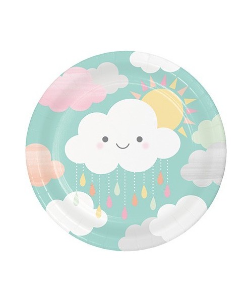 PIATTO 8PZ 23CM SUNSHINE BABY SHOWERS