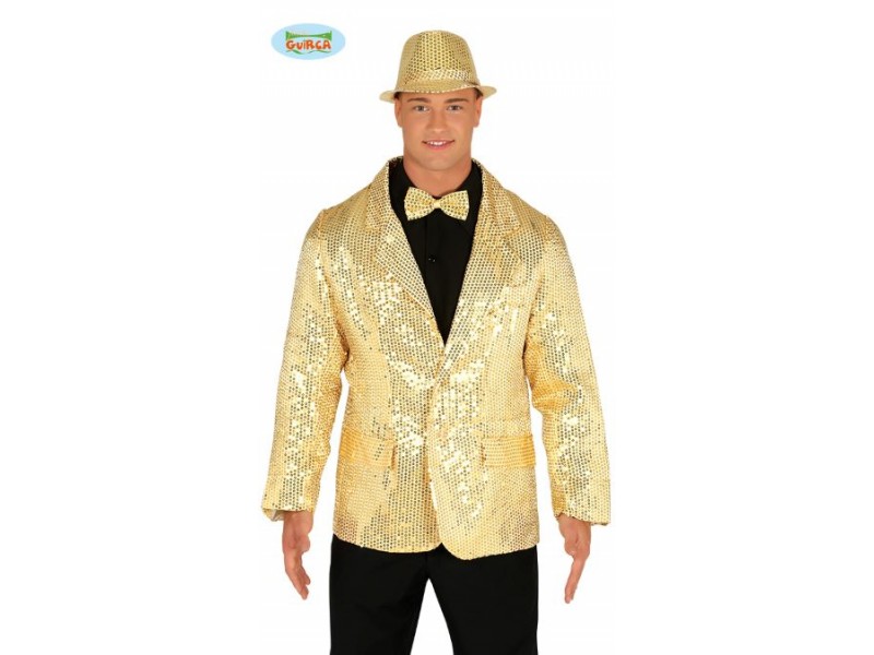 GIACCA PAILLETTES ORO TG.M 48-50