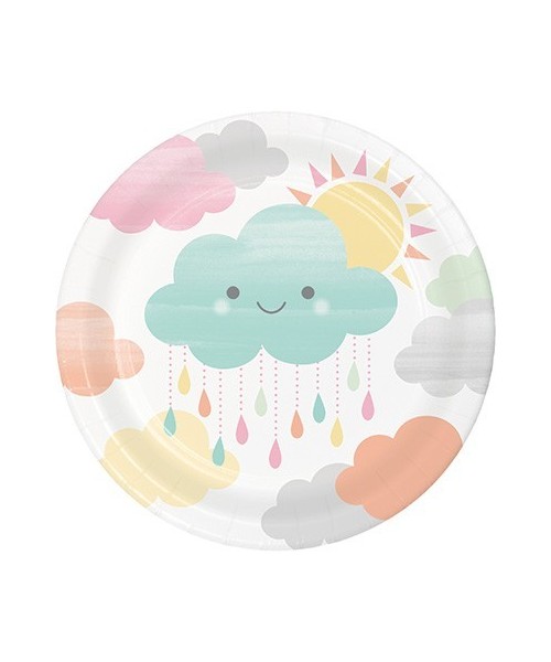 PIATTO 8PZ SUNSHINE BABY SHOWERS