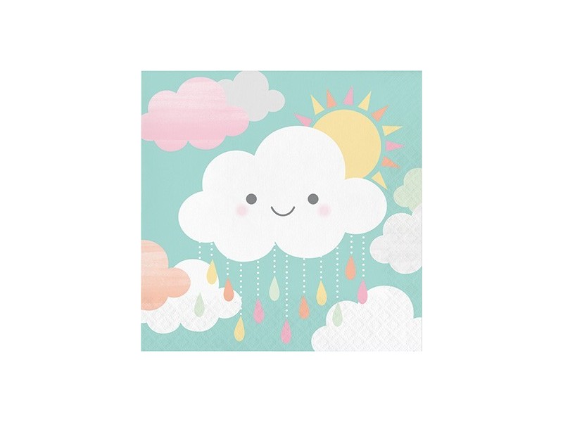 TOV.LO 32X32CM 16PZ SUNSHINE BABY SHOWERS