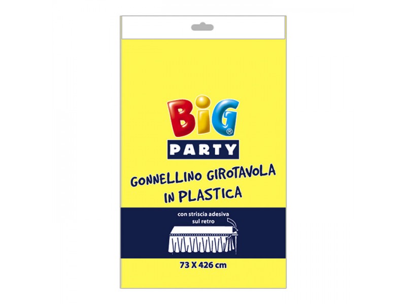 GONNA GIROTAVOLA PLASTICA GIALLA CM. H.73 x 426