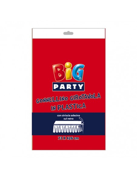 GONNA GIROTAVOLA PLASTICA ROSSA CM.73x426 GONNA GIROTAVOLA PLASTICA ROSSA CM.73x426