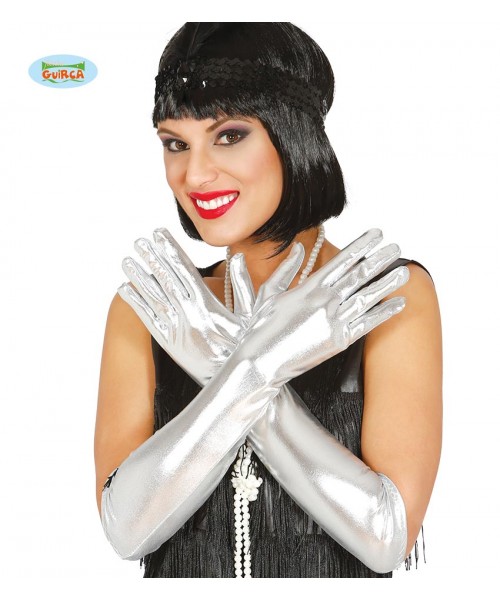 GUANTI ARGENTO LUCIDO 44 CMS. 2