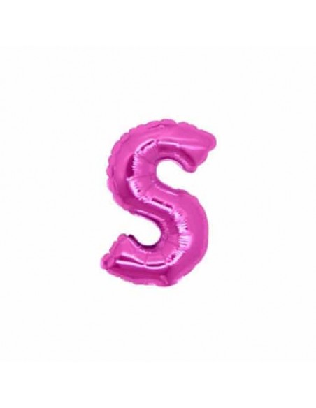 LETTERA MINI "S" FUXIA CM.18