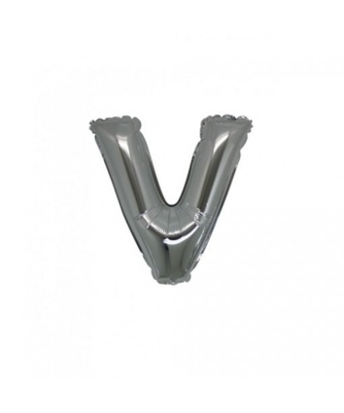 LETTERA MINI "V" ARGENTO CM.18 2