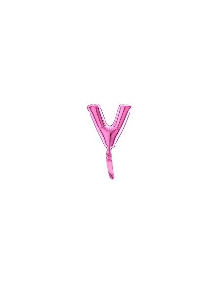 LETTERA MYLAR "V" FUXIA 18CM