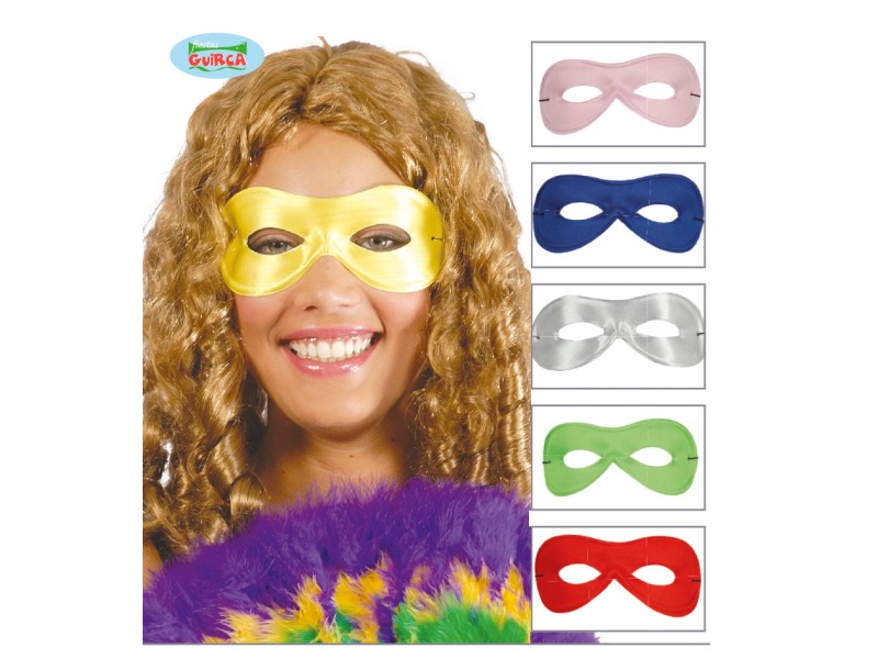 MASCHERA PIERROT MULTICOLOR SETA 1PZ