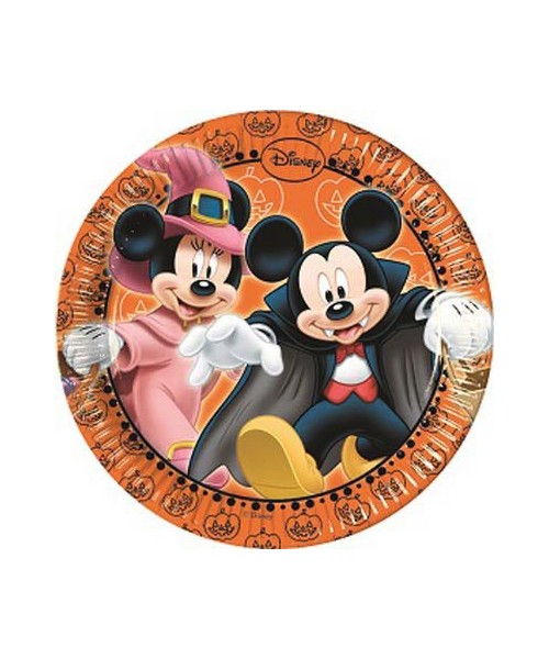 PIATTO 20 CM 8PZ MICKEY HALLOWEEN