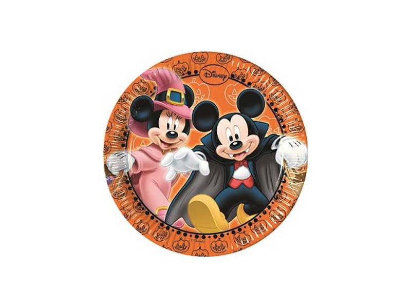 PIATTO 20 CM 8PZ MICKEY HALLOWEEN