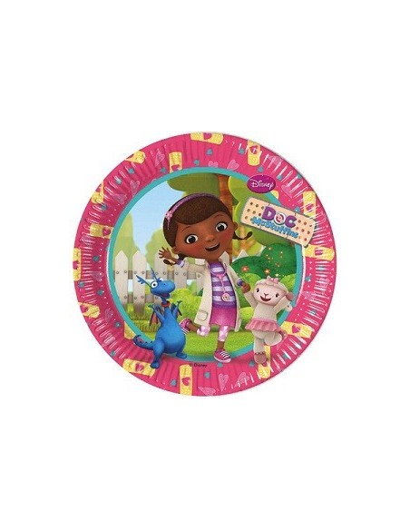 Piatto 20 cm 8 pz *Doc Mc Stuffin
