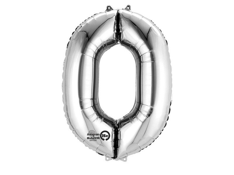 NUMERO MEDIO 0 SILVER CM 40 1PZ