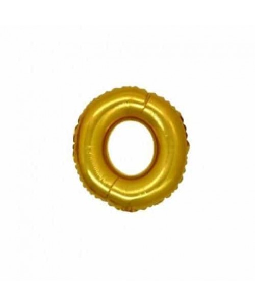 NUMERO MYLAR MINI ORO "0" CM.18 2