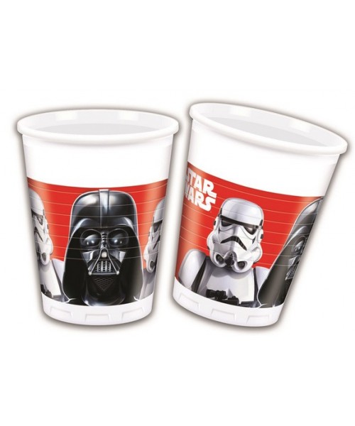 Bicchiere plast busta 8 pz STAR WARS F.B.