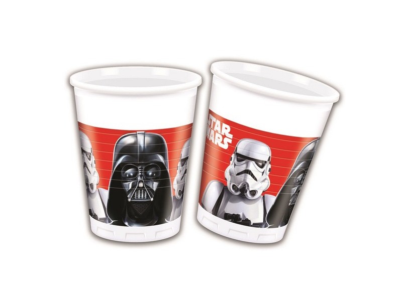 Bicchiere plast busta 8 pz STAR WARS F.B.