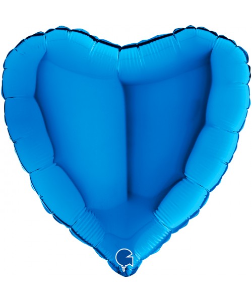PALLONE CUORE MYLAR 18" BLU