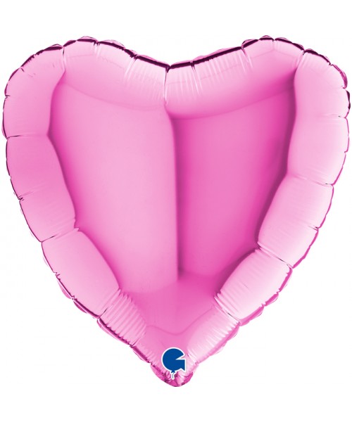 PALLONE CUORE MYLAR 18" FUXIA 2