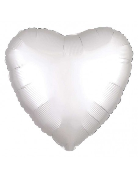 PALLONE DECO CUORE BIANCO 18" 45CM