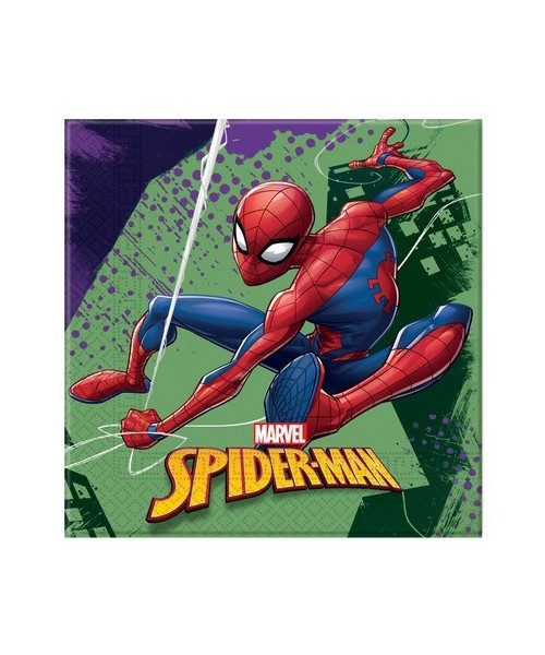 TOVAGLIOLO 33X33CM SPIDERMAN TEAM