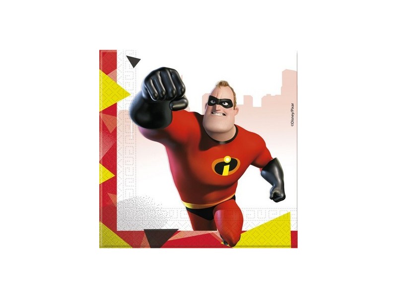 TOVAGLIOLO 33X33 20PZ INCREDIBLES 2