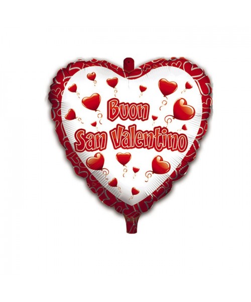 PALLONE MYLAR 18" CUORE "BUON SAN VALENTINO"