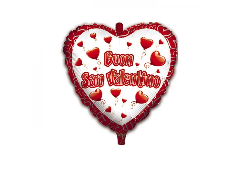 PALLONE MYLAR 18" CUORE "BUON SAN VALENTINO"