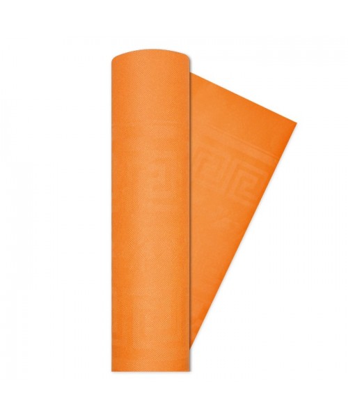 TOVAGLIA DAMASCATA MT.120X7CM ARANCIO