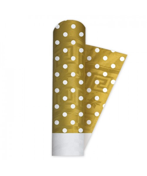 TOVAGLIA ROTOLO MT.120X5 POIS ORO METAL