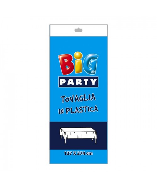 Tovaglia in plastica azzurra cm.137x274