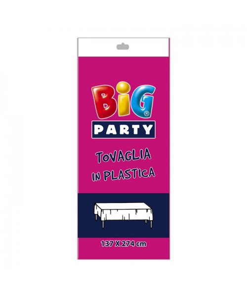 Tovaglia in plastica cm.137 x 274 Fuxia