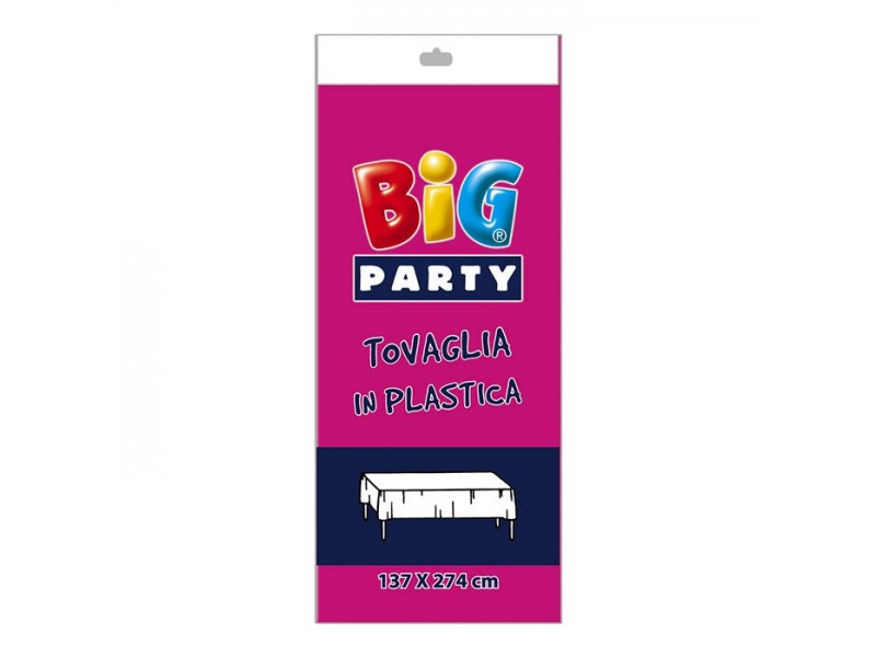 Tovaglia in plastica cm.137 x 274 Fuxia