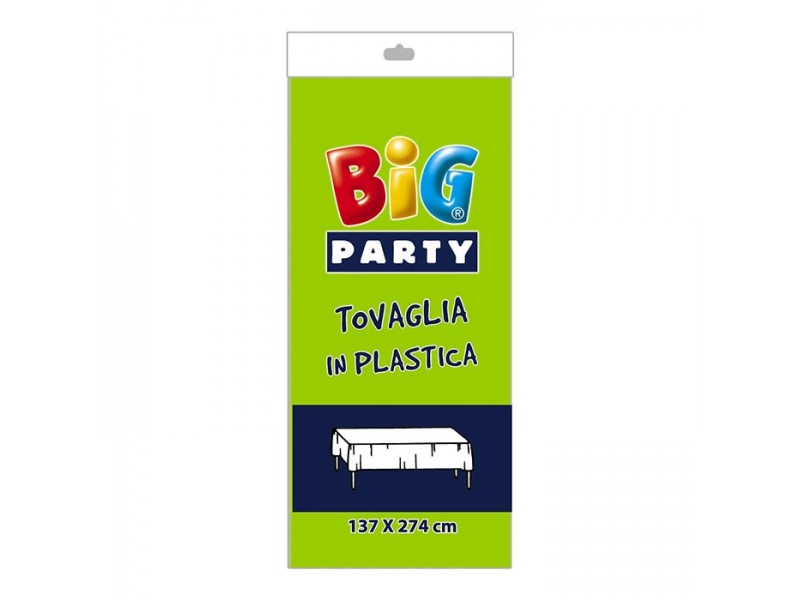 Tovaglia in plastica cm.137 x 274 verde acido