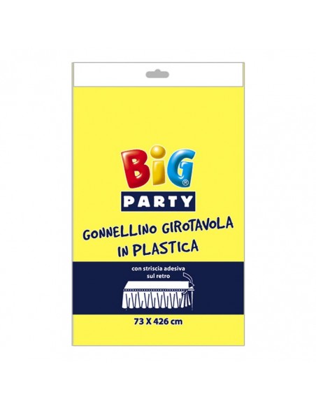 GONNA TABLESKIRT GIALLA cm.73 x 426 rett.