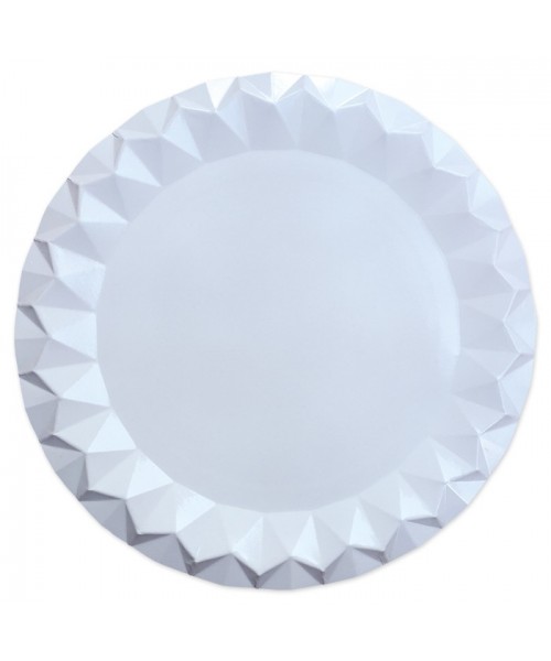 5 SOTTOPIATTI DIAMANT 32CM BIANCO