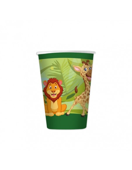 BICCHIERI GIUNGLA CC.200 PZ. 8