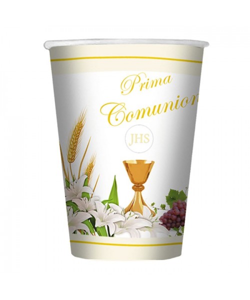 8 BICCHIERI CC.200 COMUNIONE LILY