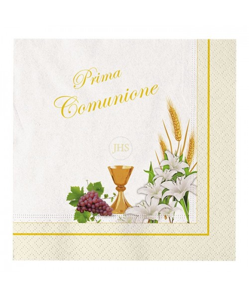 20 TOV.LI 33X33CM COMUNIONE LILY
