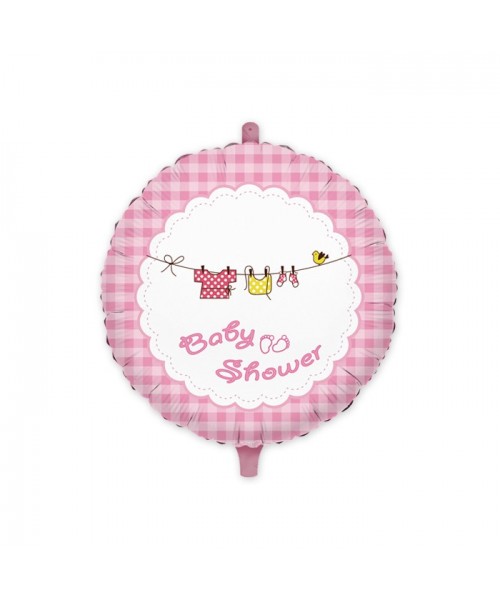 Pall. Mylar Cuore cm.45 Baby Shower Girl