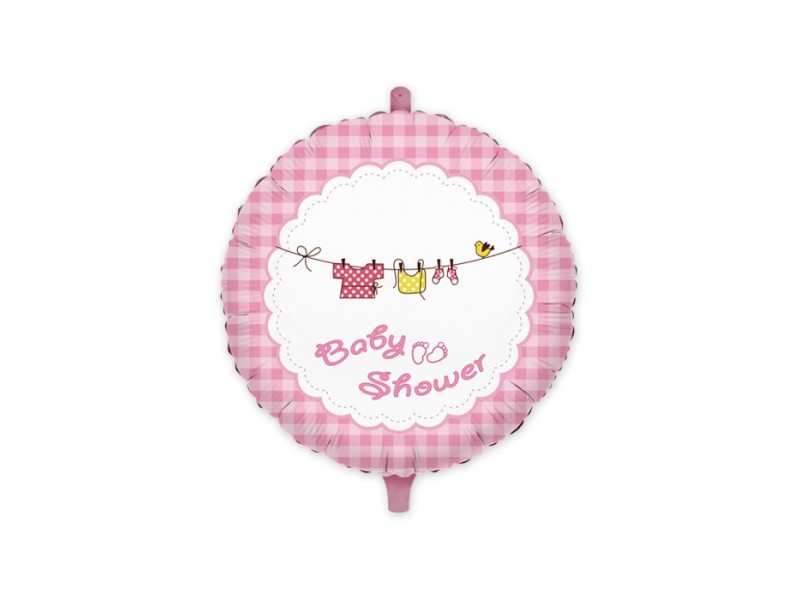 Pall. Mylar Cuore cm.45 Baby Shower Girl